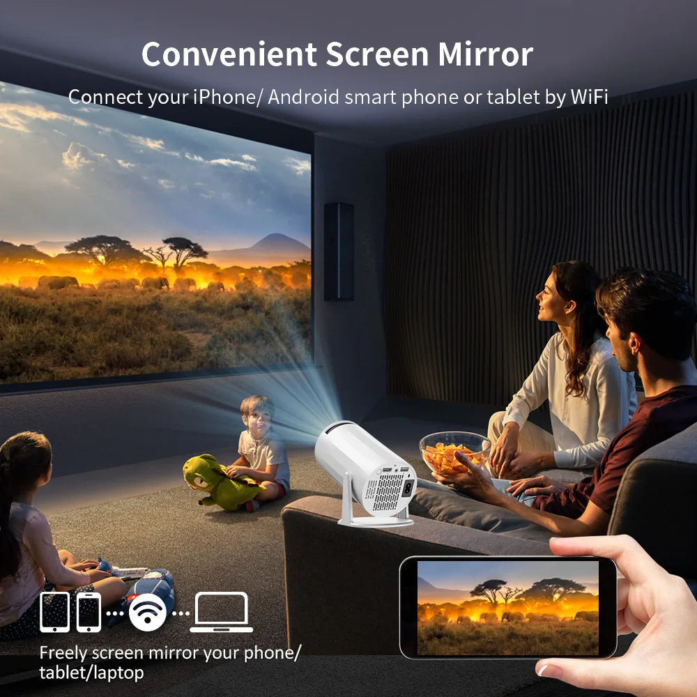 H96 Max K6 Projector Android 11 Dual Wifi 720P Video Cinema Outdoor Portable home 4K hd led  Projetor