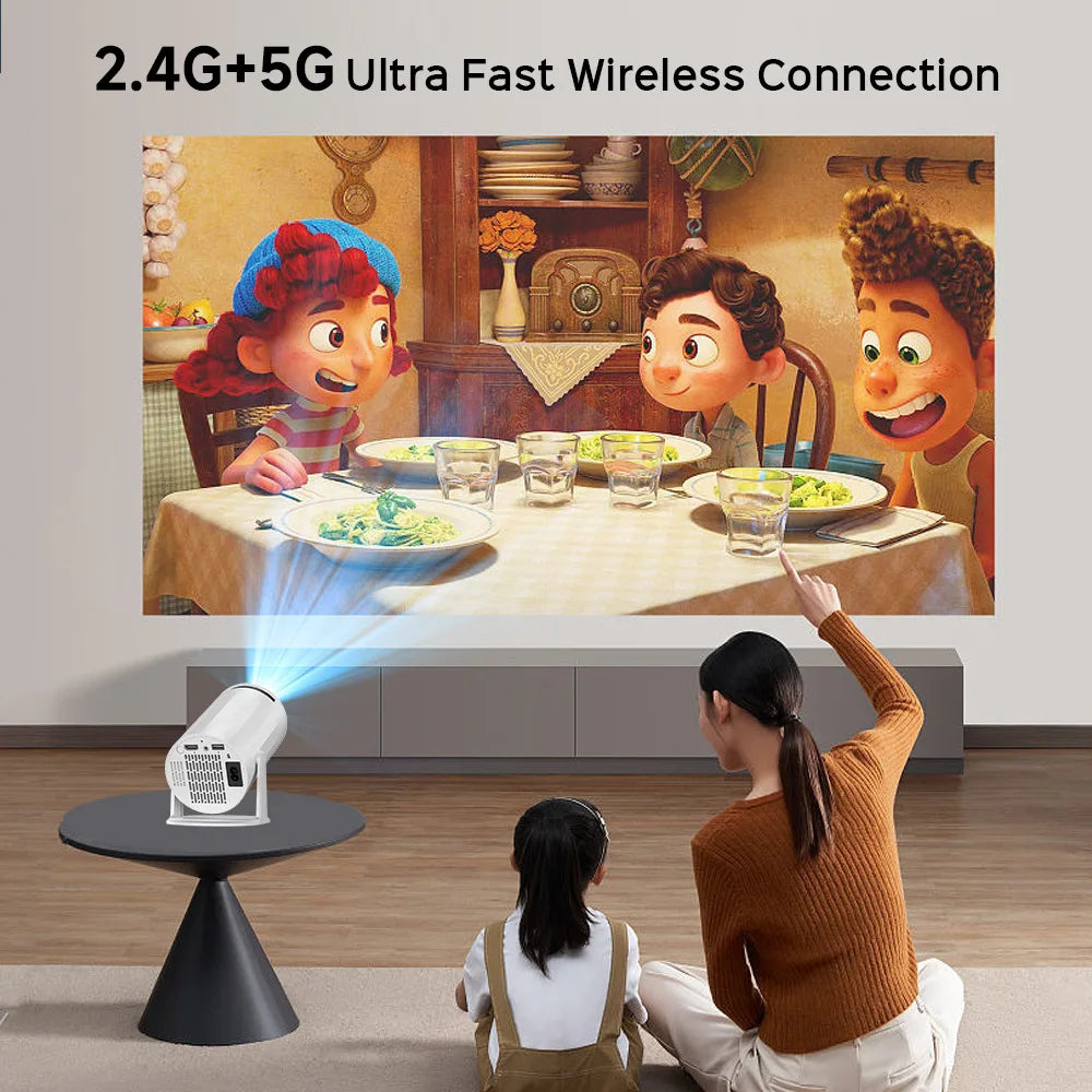 H96 Max K6 Projector Android 11 Dual Wifi 720P Video Cinema Outdoor Portable home 4K hd led  Projetor